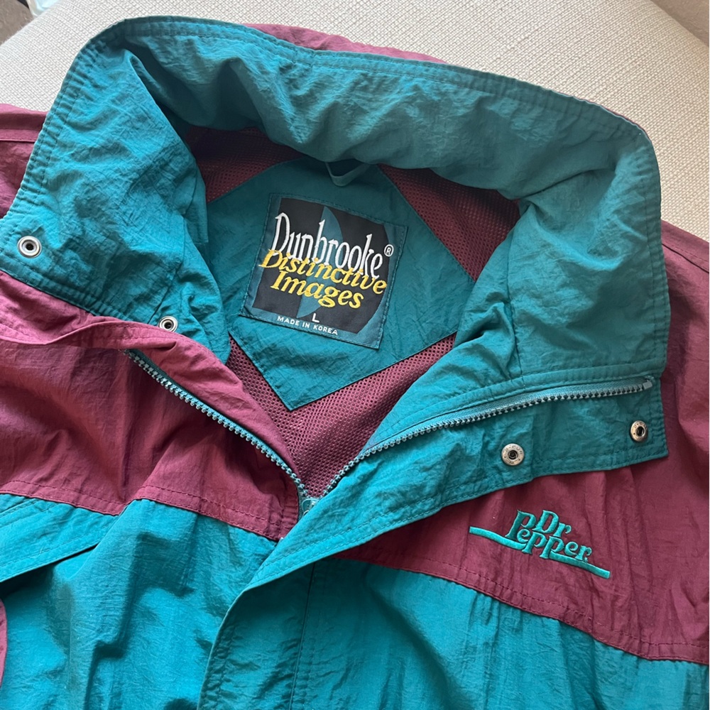 Green and Purple Dr Pepper Jacket Vintage